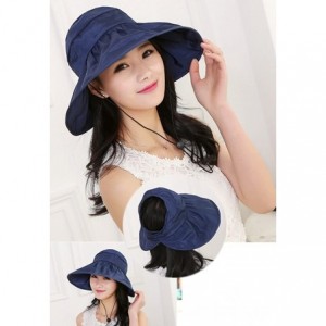 Sun Hats Summer Bill Flap Cap UPF 50+ Cotton Sun Hat Neck Cover Cord for Women - Yellow - CS18DKYYW42 $21.44