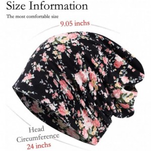 Skullies & Beanies Womens Slouchy Beanie Cotton Chemo Caps Cancer Headwear Hats Turban - 1 Pair-style B-black - CD18Y9CU9IQ $...
