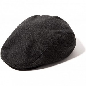 Newsboy Caps Men Winter Cold Weather Newsboy Flat Cap Stylish Hat with Adjustable Buckle - Dark Grey - CI18TDKD8O8 $18.19