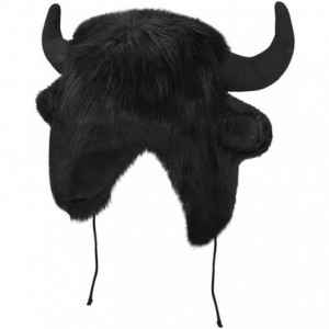 Cold Weather Headbands Earmuff Thermal Motorcycling Insulated Headbands - Black Horns - CD1882O9RZS $30.49