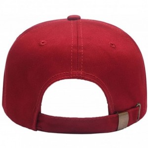 Baseball Caps Custom Embroidered Adjustable Baseball Hat Embroidery Cowboy Caps Men Women Text Gift - Wine - C018H47WMR5 $31.54