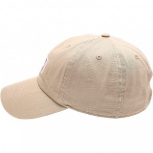 Baseball Caps USA American Flag Embroidered 100% Cotton Adjustable Strap Baseball Cap Hat - Flag - Khaki - CL182GCQUNZ $19.14
