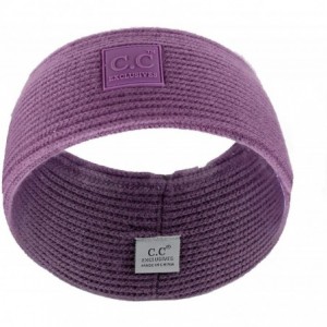 Cold Weather Headbands Unisex Winter Thick Ribbed Knit Stretchy Plain Ear Warmer Headband - Mint - C318XAX4TOY $24.68