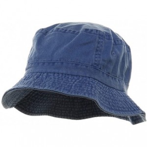 Bucket Hats Pigment Dyed Bucket Hat - Royal - CM111GHY6PD $37.13