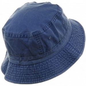 Bucket Hats Pigment Dyed Bucket Hat - Royal - CM111GHY6PD $32.81