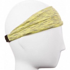 Headbands Xflex Space Dye Adjustable & Stretchy Wide Headbands for Women - Heavyweight Space Dye Yellow - CX17XHASR5S $24.46