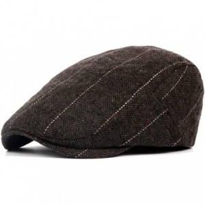 Newsboy Caps Men`s Classic Adjustable Ivy Irish Newsboy Golf Cap Hat - Coffee+grey - C018HCOU2CE $25.44