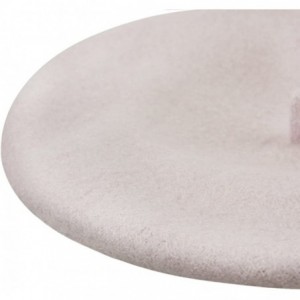 Skullies & Beanies Adults Classic French Beret Hat Winter Wool Artist Plain Beanie Cap - Pink/Adults - C9186AT8QXZ $22.28