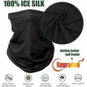 Balaclavas UV Protection Face Mask Ice Neck Gaiter Windproof Scarf Bandana Headband - 2 White - CA198R6ROTR $31.51