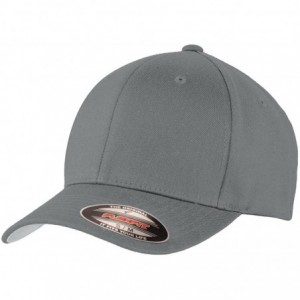 Baseball Caps Men's Flexfit Wool Blend Cap - Grey - CS12NTROSM4 $25.49
