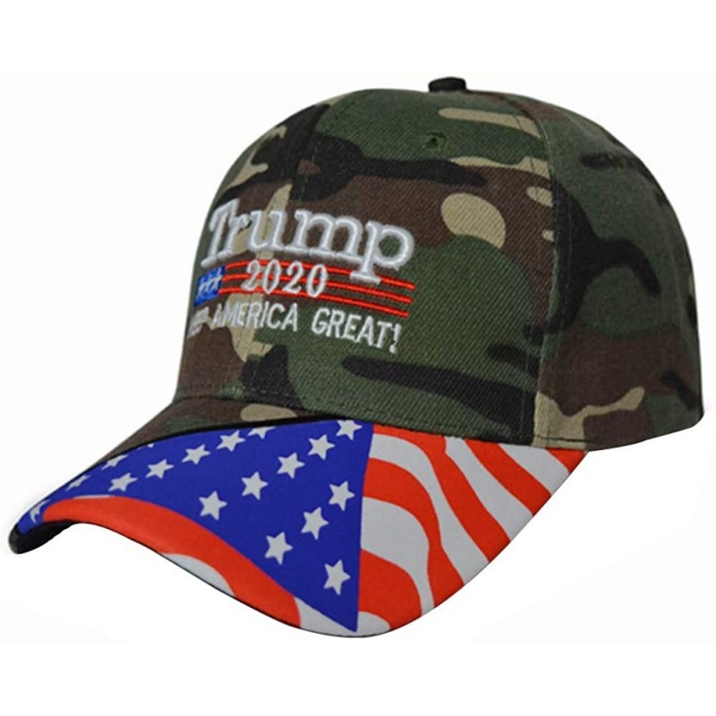 Baseball Caps Trump Cap 2020 Keep America Great USA Baseball Caps Embroidered Donald Trump Hat Adjustable hat - CF18UYW58I8 $...