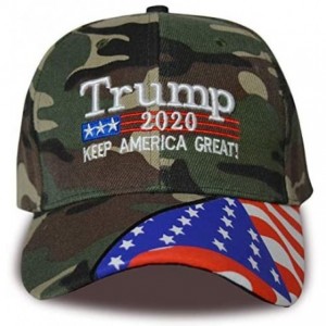 Baseball Caps Trump Cap 2020 Keep America Great USA Baseball Caps Embroidered Donald Trump Hat Adjustable hat - CF18UYW58I8 $...
