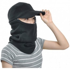 Balaclavas Masked Scarf Fleece Cap Hat Warm Windproof Balaclava for Women Men Winter - A04-black - CZ120SO62CT $97.54