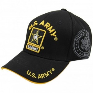 Baseball Caps U.S. Army Cotton Cap (Black/Army) - CI18DSS5R2W $28.48