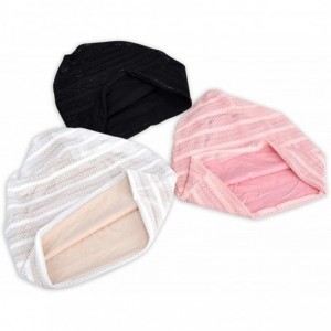 Skullies & Beanies Women's Baggy Slouchy Beanie Chemo Cap for Cancer Patients - 2 Pack Pink & White - CP18SQ90G3I $27.83