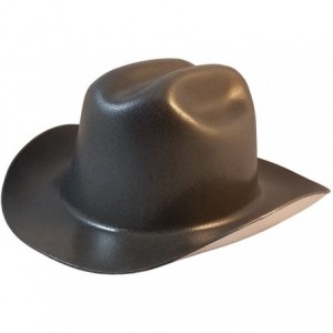 Cowboy Hats Western Cowboy Hard Hat with Ratchet Suspension (Textured Gunmetal) - Textured Gunmetal - CO18DNHL85R $84.50