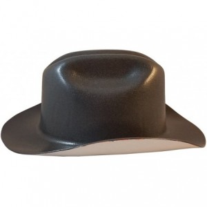 Cowboy Hats Western Cowboy Hard Hat with Ratchet Suspension (Textured Gunmetal) - Textured Gunmetal - CO18DNHL85R $71.88