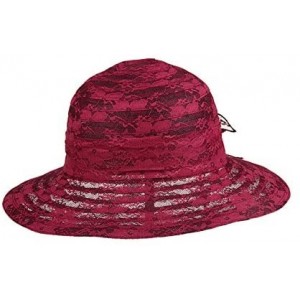 Sun Hats Summer Lace Beach Sun Hat Kentucky Derby Church Dress Bucket Hat - CG1850K8DNM $24.67