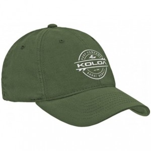 Baseball Caps Classic Cotton Dad Hats. Low Profile Adjustable Caps - Olive/White - C912MZGME21 $30.72