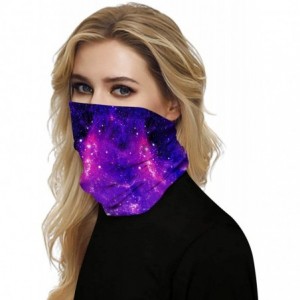 Balaclavas 3D Print Seamless Bandana Multifunctional Headwear Women Men for Dust Wind Sun Protection - Purple Galaxy - CV197W...
