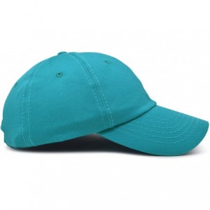 Baseball Caps Baseball Cap Dad Hat Plain Men Women Cotton Adjustable Blank Unstructured Soft - Teal - CO12NYWRXNE $18.49