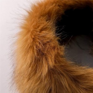 Cold Weather Headbands Womens Faux Fur Headband Winter Earwarmer Earmuff Hat Ski - Khaki - CJ12K3NDNUJ $21.88
