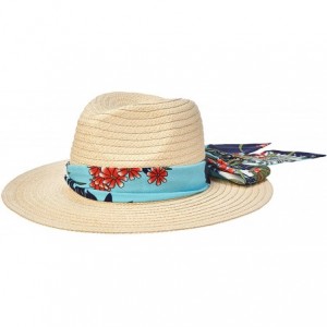 Sun Hats Women's Straw Hat with Decorative Trim - Multi - C118Q02A5GE $43.95