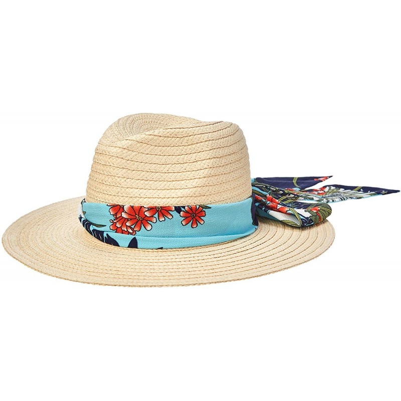 Sun Hats Women's Straw Hat with Decorative Trim - Multi - C118Q02A5GE $42.82