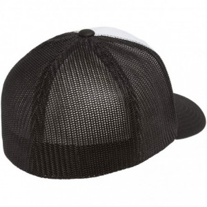 Baseball Caps Flexfit Trucker Hat for Men and Women - Breathable Mesh- Stretch Flex Fit Ballcap w/Hat Liner - Black/White/Bla...