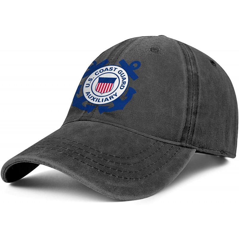 Baseball Caps Unisex Baseball Caps United States Coast Guard Auxiliary Popular Sun Hats - United States Coast-29 - C018WOMUZU...
