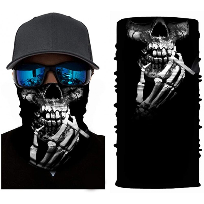 Balaclavas Seamless Bandana Neck Gaiter Face Protection Mask for Men and Women Cycling Running Gear - Black-2 - CZ197ZNZ9XK $...