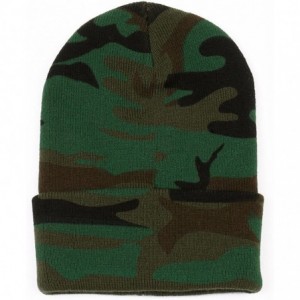 Skullies & Beanies Warm Soft Winter Camouflage Knit Beanie - Camouflage - CA189D0WO9Q $22.30