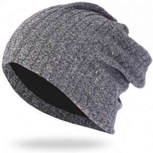 Skullies & Beanies Baggy Warm Caps Hat for Men Women- Sttech1 Crochet Winter Wool Knit Ski Beanie Skull Slouchy Hat (Black) -...