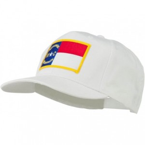 Baseball Caps Eastern State North Carolina Embroidered Patch Cap - White - CA11PN6OEVJ $29.72