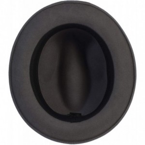 Fedoras Men's Premium 100% Wool Fedora Hat - Gray - CS18O08QM29 $88.01