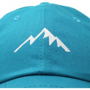 Baseball Caps Outdoor Cap Mountain Dad Hat Hiking Trek Wilderness Ballcap - Teal - CI18SMMO7RI $23.66