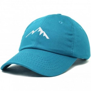 Baseball Caps Outdoor Cap Mountain Dad Hat Hiking Trek Wilderness Ballcap - Teal - CI18SMMO7RI $23.66