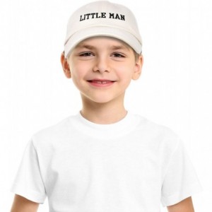 Baseball Caps Big Man Little Man Hat Father Son Matching Cap Fun Gifts - Beige - CS18SKASSIN $33.87