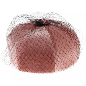 Berets Women's Velvet Warm French Artist Hat Classic Banquet Party Art Beanies Beret Hat - Pink - CA18IR8DKU6 $18.24