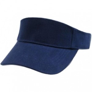 Baseball Caps Adjustable Sports Visor - Navy Blue - C2110DL1UFR $21.96